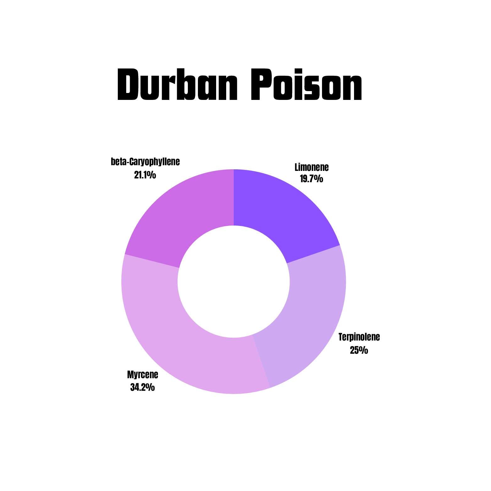 Durban Poison terpene profile infographic