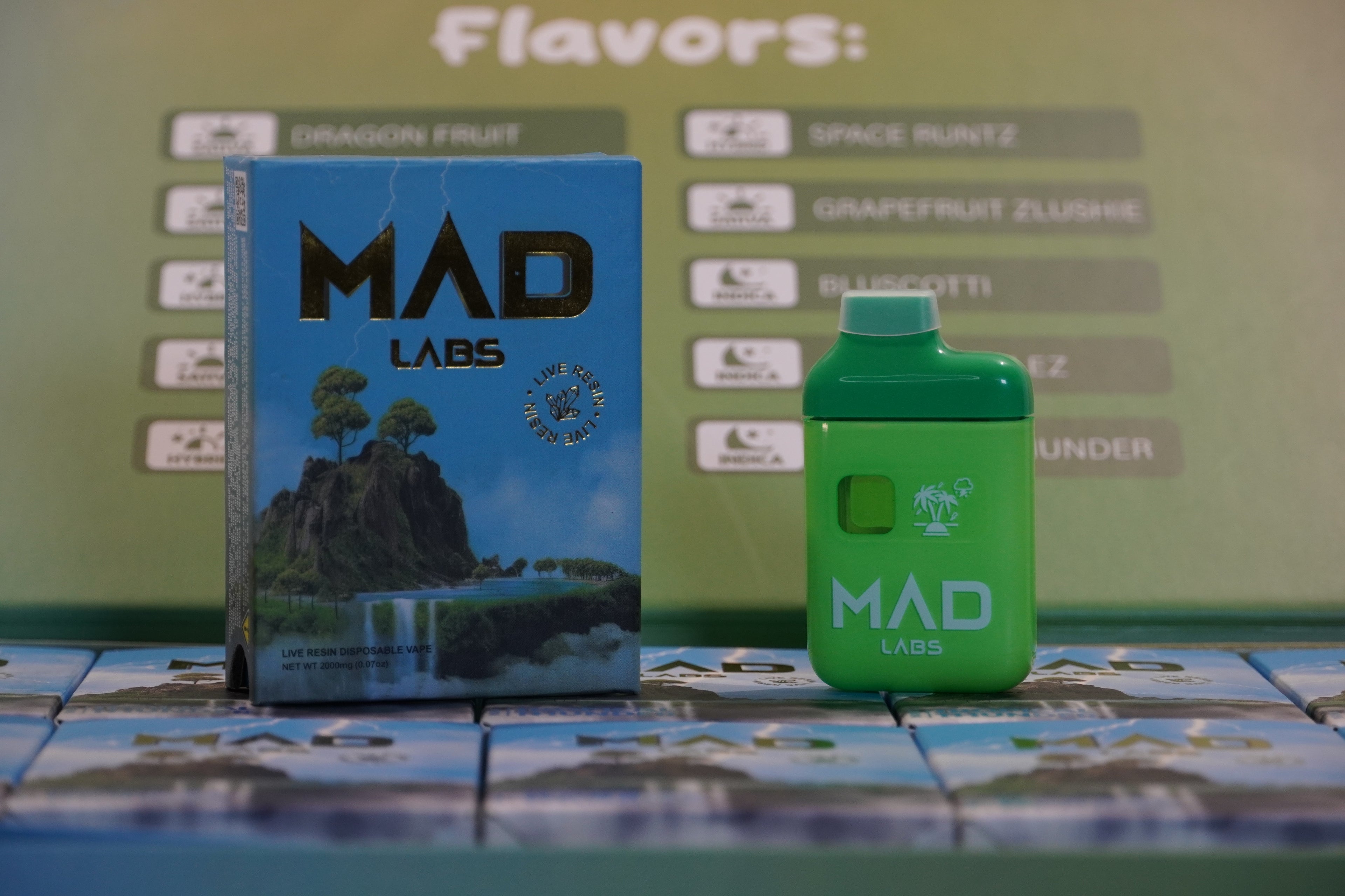 Mad Labs premium vape packaging design