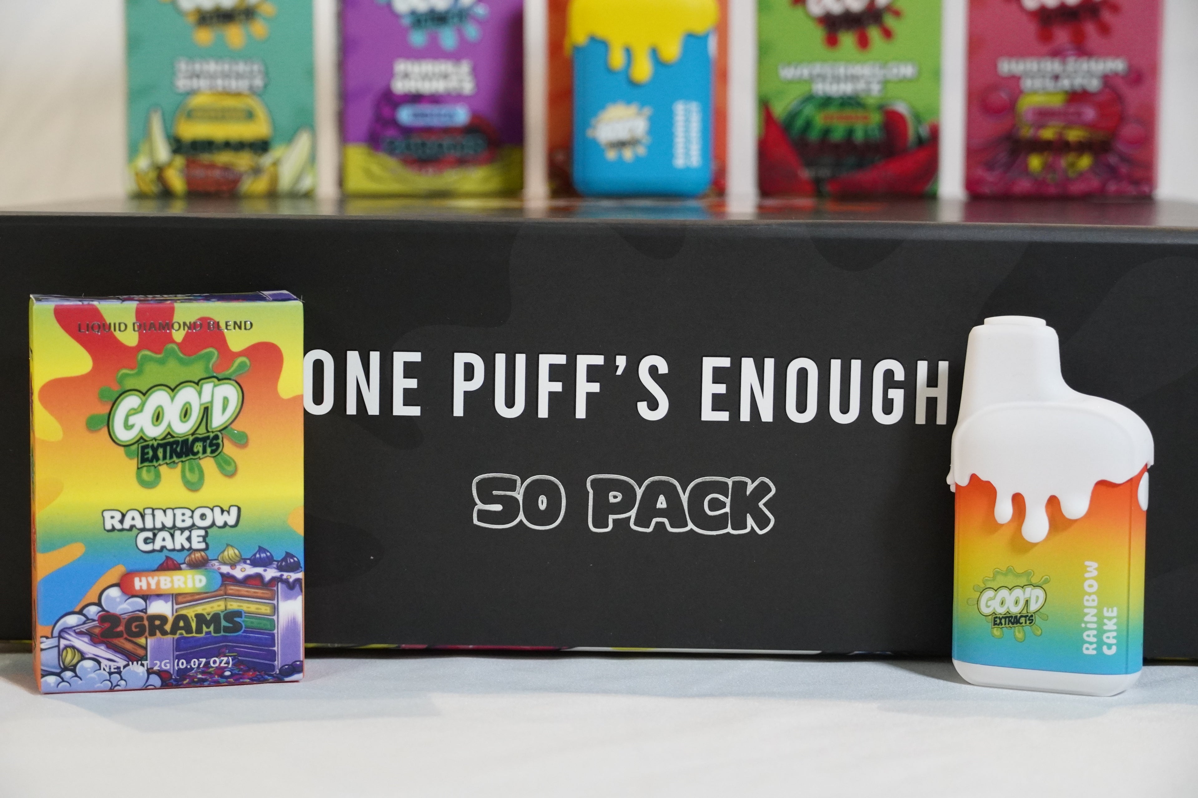 GOO’D Extracts premium vape brand packaging