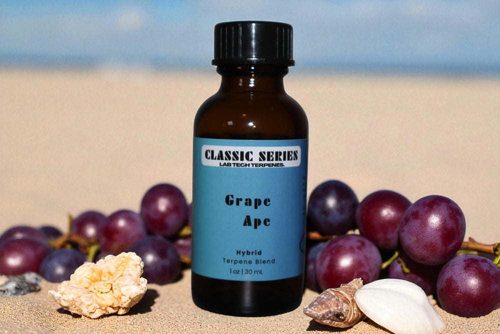 Grape Ape terpene blend in eco-friendly packaging
