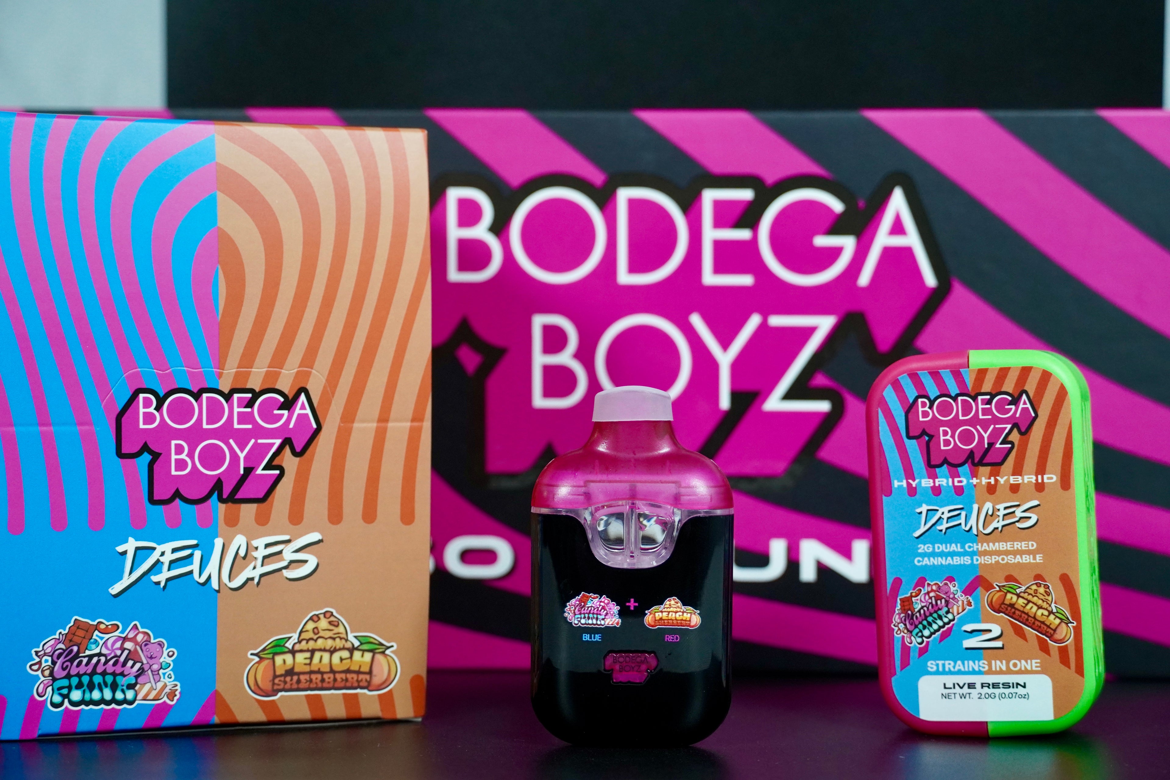 Bodega Boyz dual disposable vape packaging