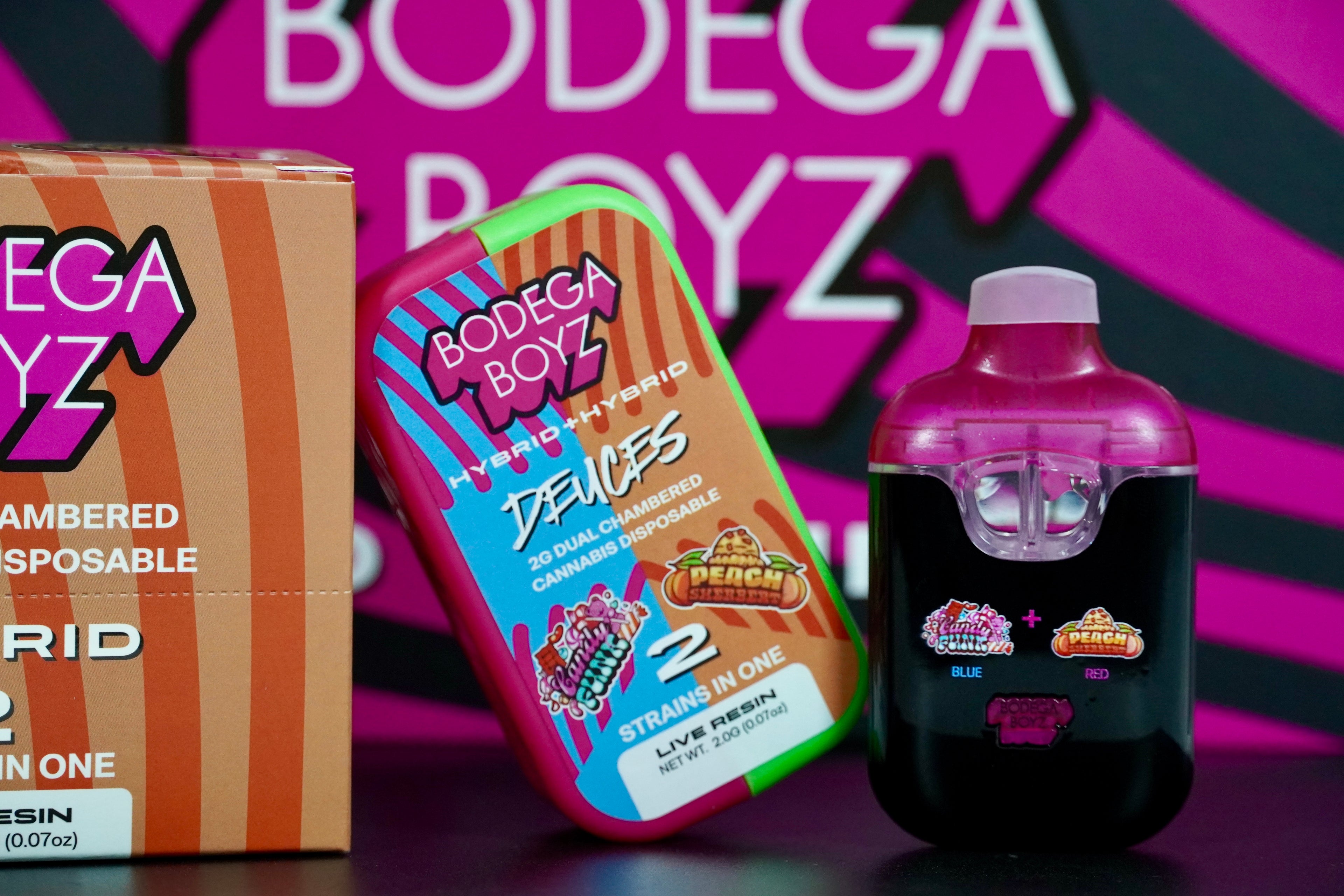 Bodega Boyz dual disposable vape packaging