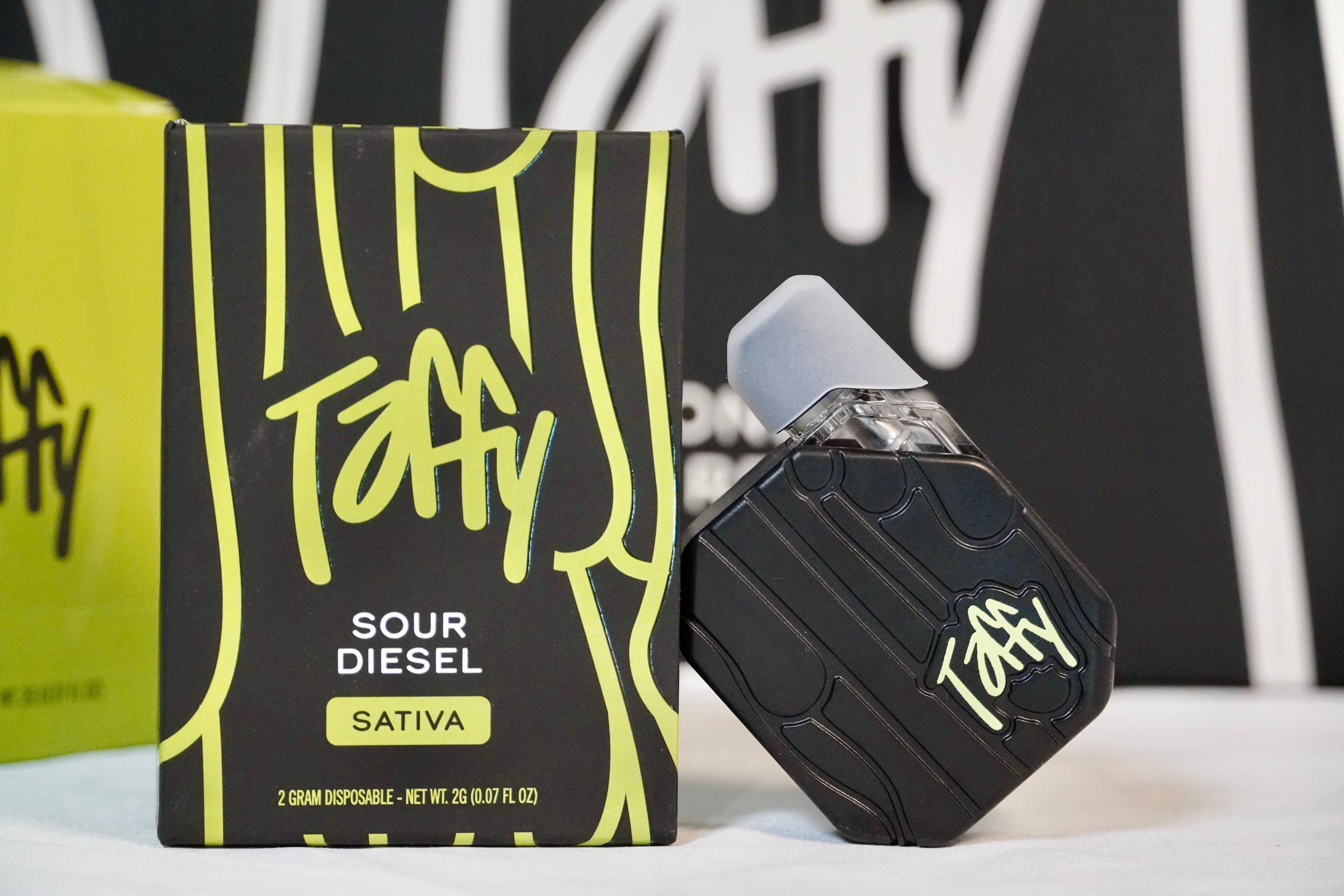 Custom vape packaging for Sour Diesel Sativa