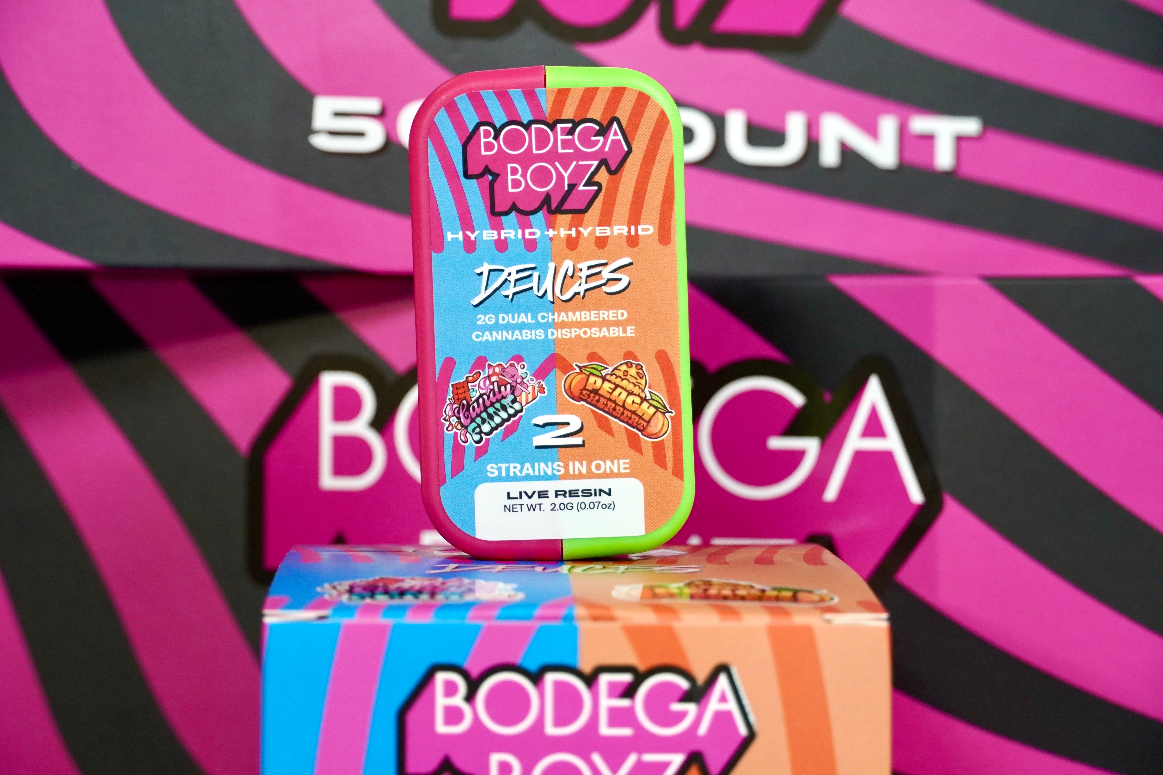 Bodega Boyz dual strain cannabis disposable