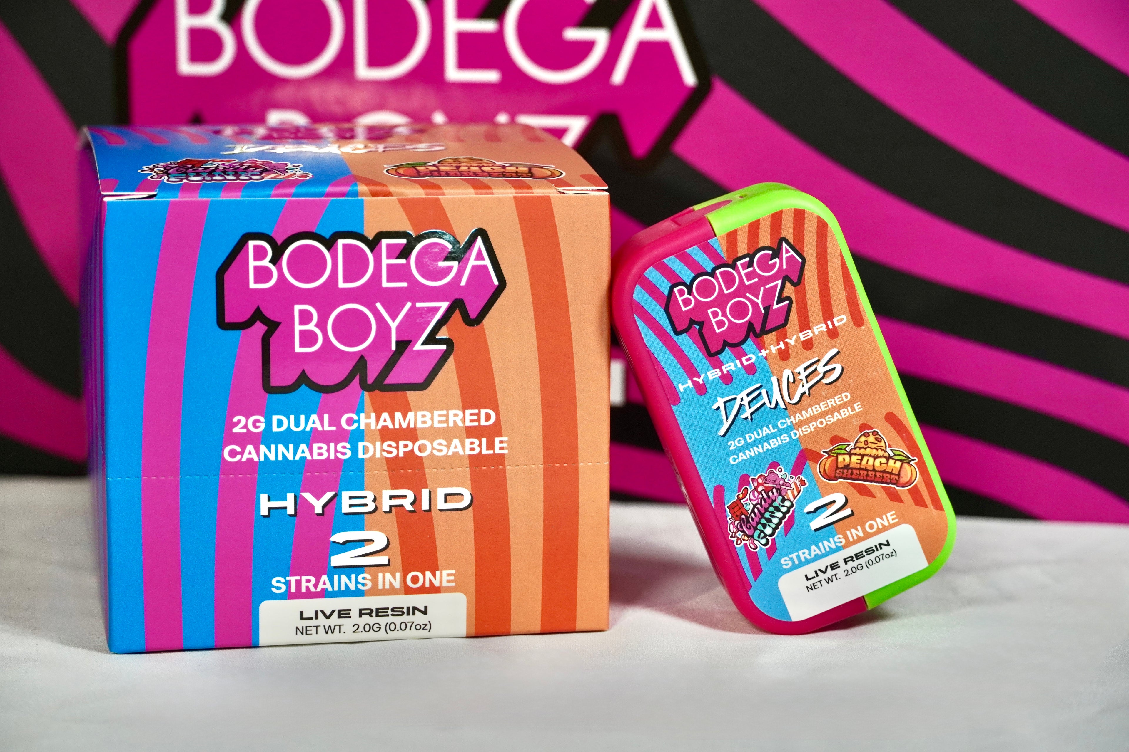 Bodega Boyz dual disposable vape packaging