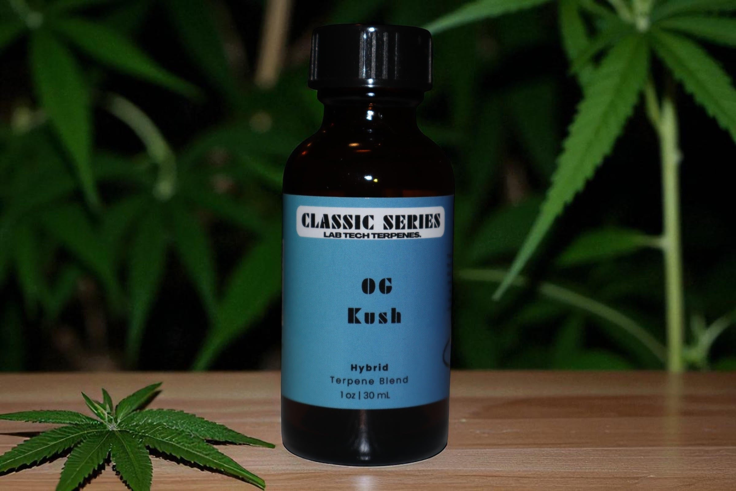 OG Kush terpene blend in eco-friendly packaging