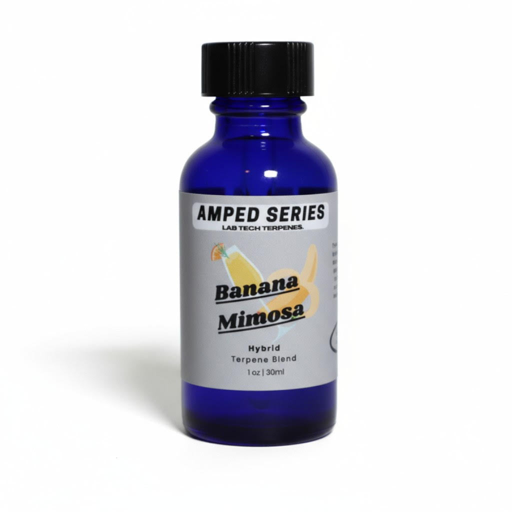 Banana Mimosa terpene blend bottle for vapes