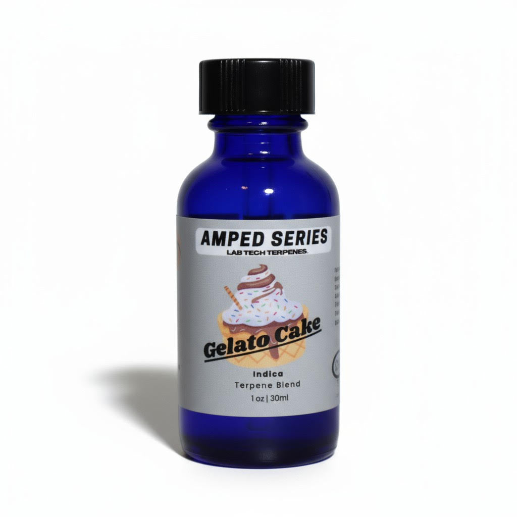 Gelato Cake terpene blend for vape packaging