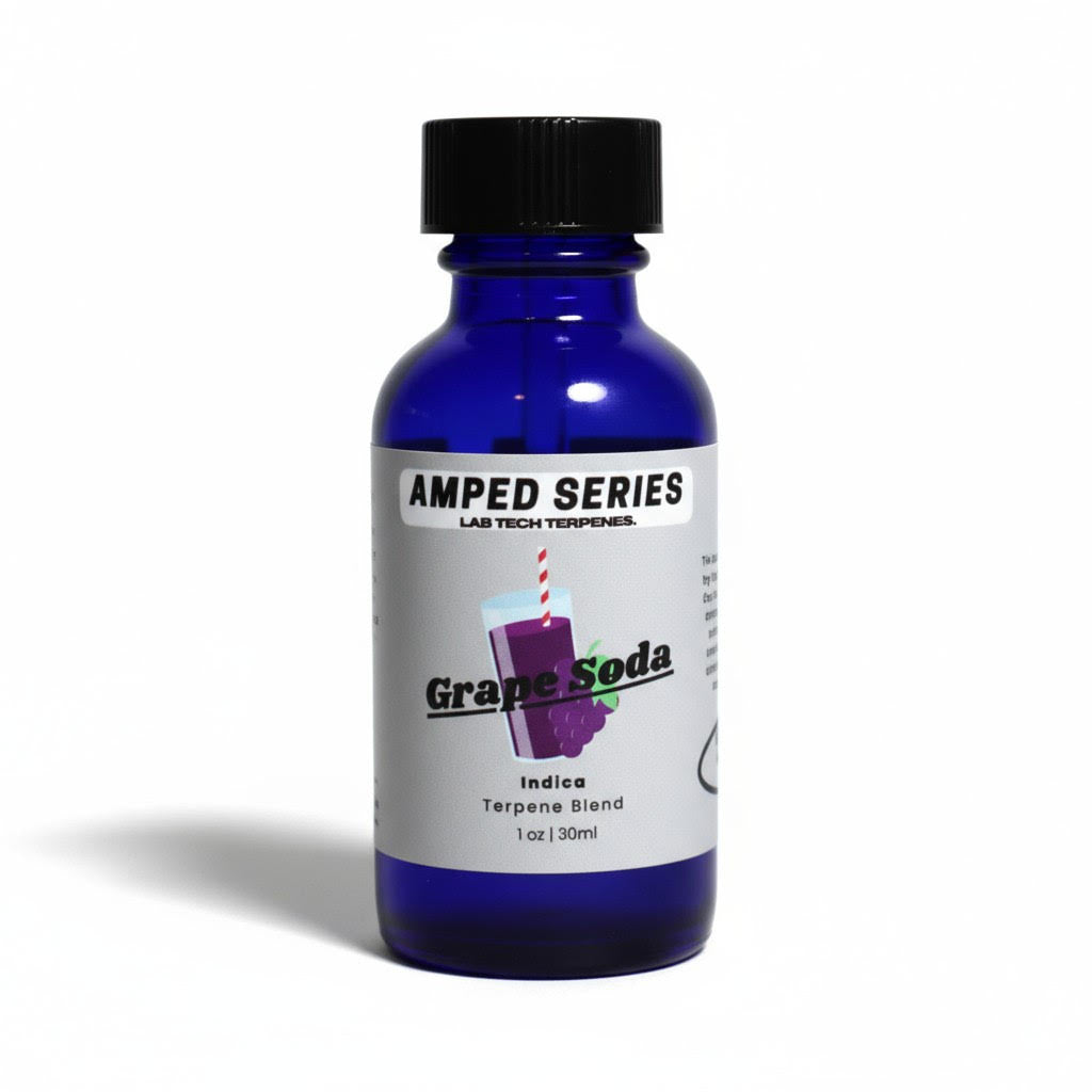 Grape Soda terpene blend for vape packaging