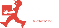 Logo of a delivery service, Distribution INC.