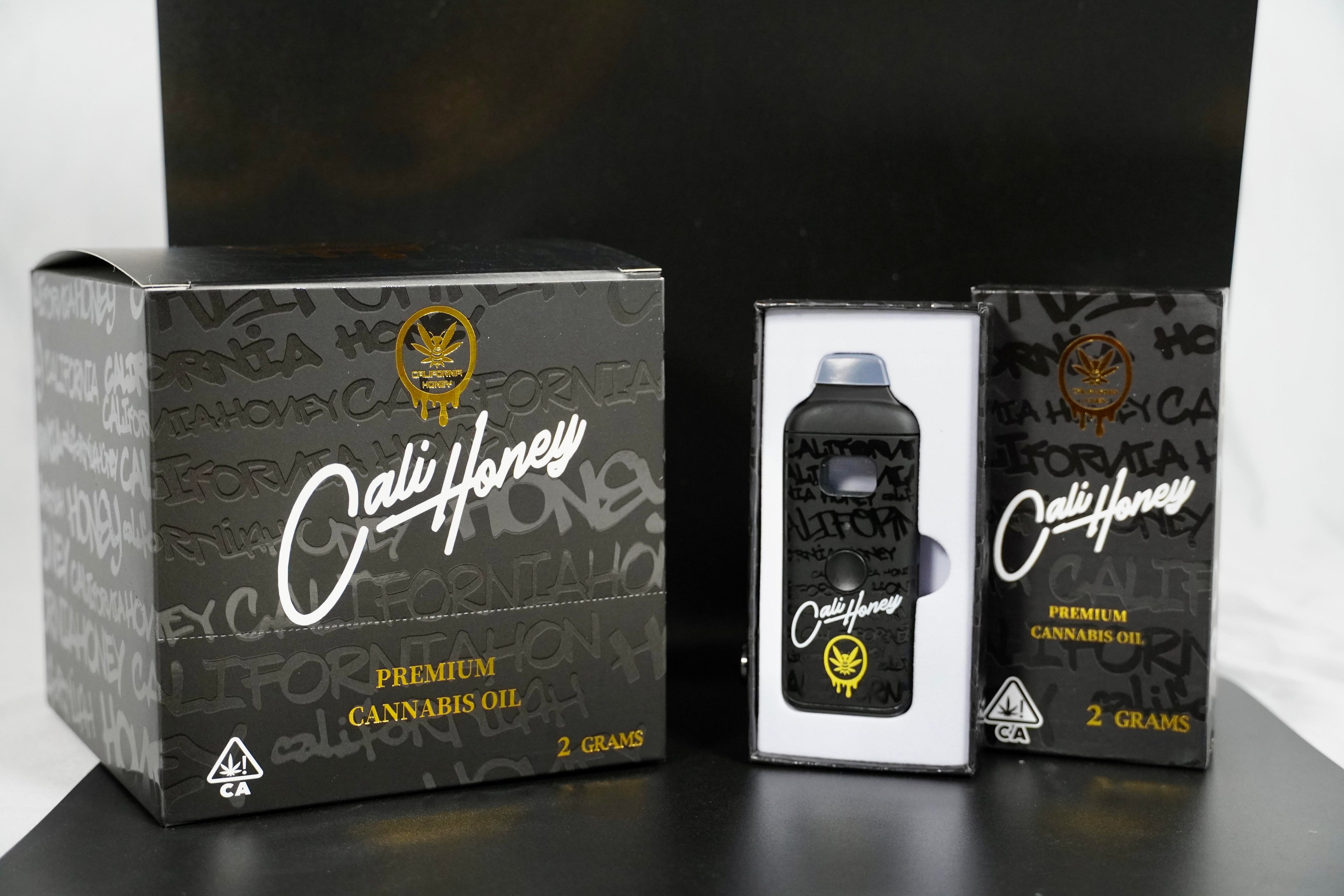 Cali Honey premium cannabis oil packaging