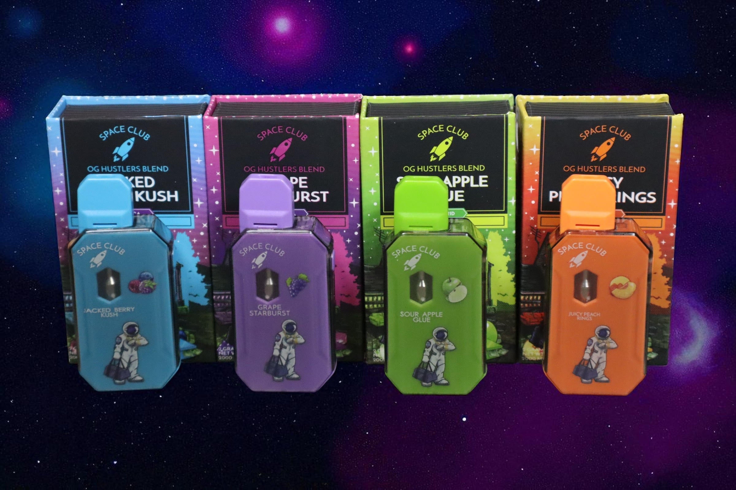 Space Clubs vape packaging wholesale for flavors