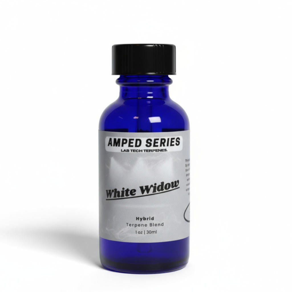 White Widow hybrid terpene blend bottle